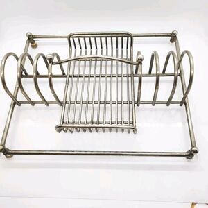 Oneida Silverplate Buffet Caddy Acrylic Base Silverware Napkin Holder Vintage